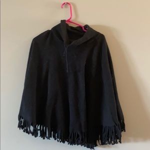 Black over head shawl one size fits all.